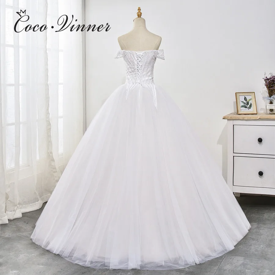 V-образный вырез Кепки рукавом тонкая талия свадебное платье принцессы Европа и Америка дизайн размера плюс свадебные Gonws Mariage WX0029