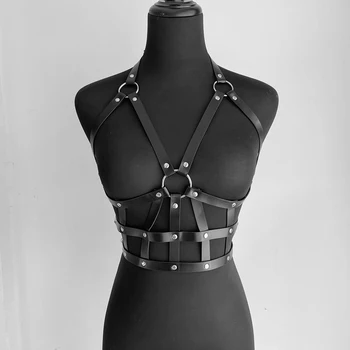 Leather harness Bdsm gear For Women Bondage Garter Harness Belt Sex Toy Adjustable Suspenders Erotic Lingerie BDSM Set Mature 5