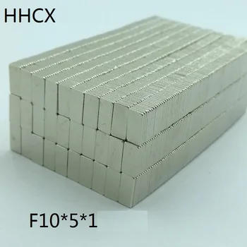 

100PCS/LOT Block magnet 10x5x1 N35 Magnet 10*5*1 Magnets 10 x 5 x 1 for moto