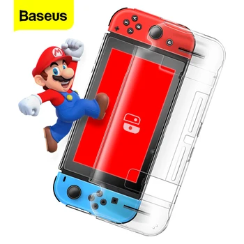 Baseus Clear Case For Nintendo Switch Game Card Shell Slim Hard PC Protective Full Cover Bag Case For Nintend Switch Coque Funda eastvita portable game bags game storage case protective handle carry case cover zipper protective shell for nintend switch