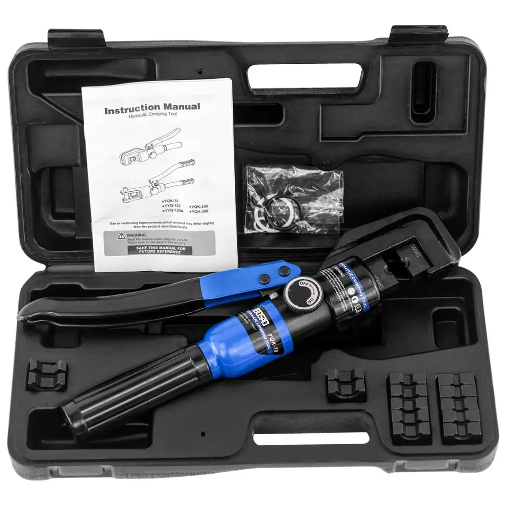 

Hydraulic Crimping Tool Cable Lug Crimper Plier Hydraulic Compression Tool YQK-70 4-70mm2 Pressure 5-6T