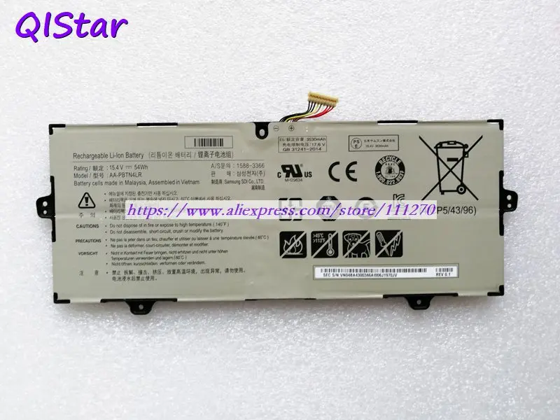 QISTAR 15,4 V 54Wh подлинный AA-PBTN4LR Аккумулятор для ноутбука samsung NP940X5M-X01US NP940X5M NP940X5N NP940X3M ноутбук компьютер