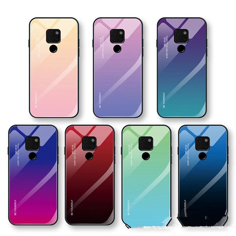 Для huawei Mate30 P20pro Nova6se чехол для телефона с постепенным закаленным стеклом