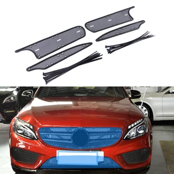 

For Mercedes-Benz C-Class W205 2015-2018 Car Accessories Front Grille Insert Net Anti-insect Dust Garbage Proof Inner Cover Mesh