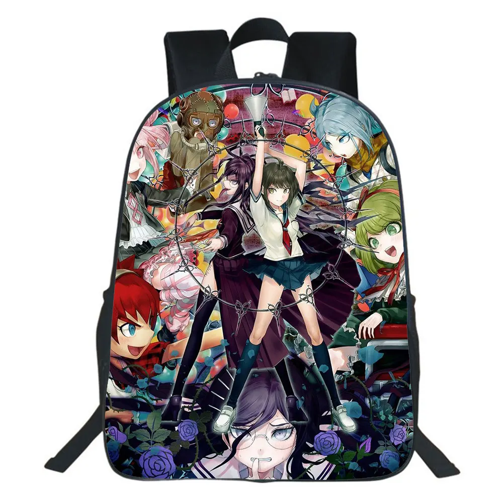 3D Danganronpa Backpack Monokuma Men Women Laptop Rucksack Boy Girl Daily School Backpacks Cartoon Teen Cosplay Travel Bag