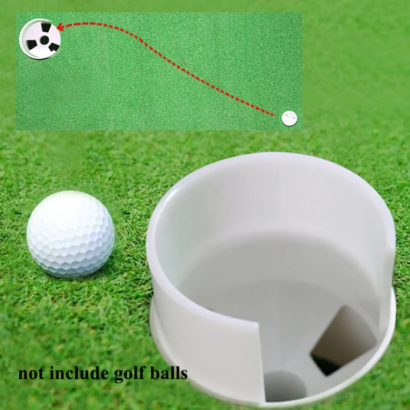 

Professional Putting Green Golf Hole Cup Holder Training Aids Accessories Outdoor Backyard Garden Golf Hole Flag Stick Pole Cup