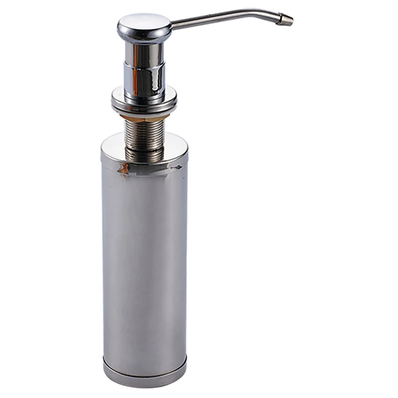 

Chrome 250ml Stailess Steel Kitchen Sink Liquid Soap Dispenser Resist Rust Kitchen Soap Box