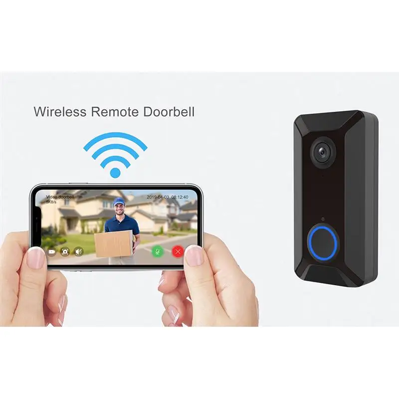 

V6 Smart IP 720P Phone Door Bell Doorbell Camera For Apartments IR Alarm Wireless Security Camera Video Intercom WIFI Video Door