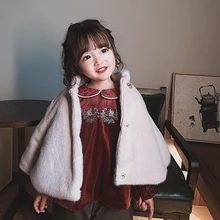 Новое зимнее платье с вышивкой для маленьких девочек, красивое бархатное платье с лацканами, детское плотное платье с длинными рукавами