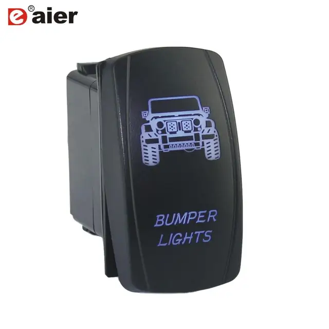 1PC 12V 24V UTV Car Boat Rocker Toggle Switch 20A Waterproof Lighted Switches 5 Pin ON Off For Marine ATV RZR RV Auto Truck DR-A11L25ABL-LE41