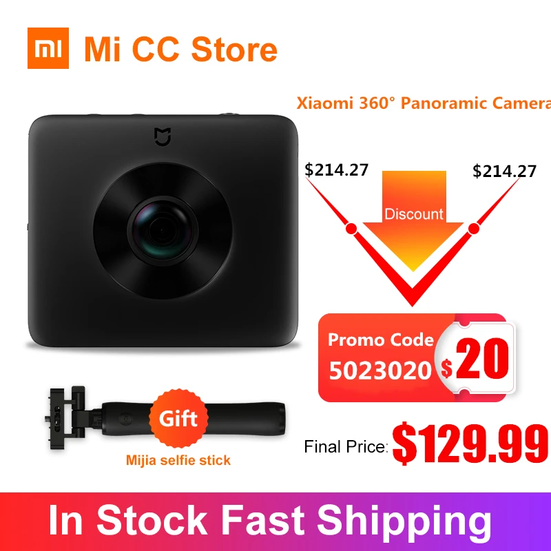 In Stock Xiaomi Mijia Sphere 360º Panorama Camera Ambarella 3.5K Video Recording 1600mAh View Action Sports Camera Kit|360° Video Camera| - AliExpress