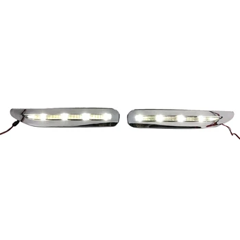 

2PCS for Lexus Chromed Strip Waterproof ABS Car DRL Lamp Daytime Running Light Daylight RX300 RX330 RX350 1998-2000