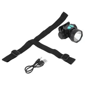 

led work light rechargeable portable LED Headlight High Brightness USB Rechargeable Flashlight for Fishing Mining lampara