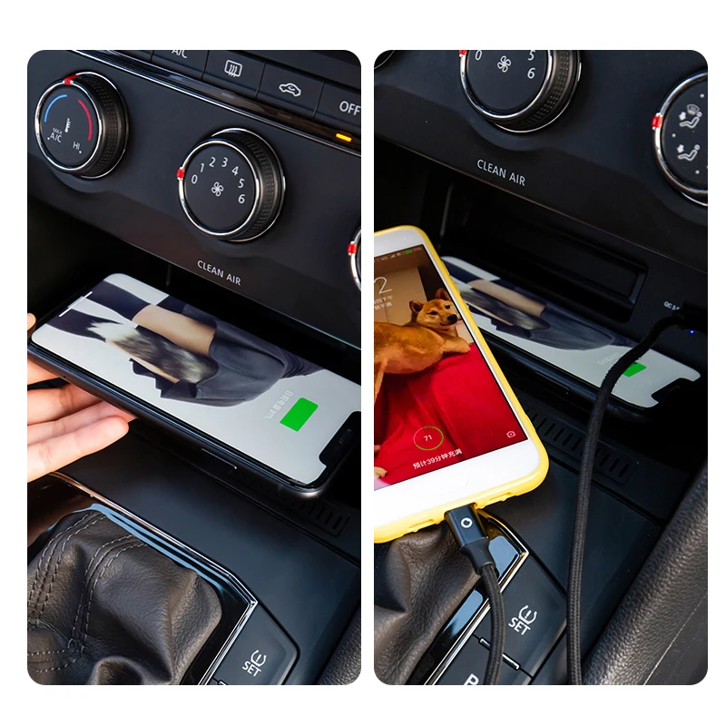 For Volkswagen VW Tiguan MK2 Tiguan Allspace Tharu car qi wireless