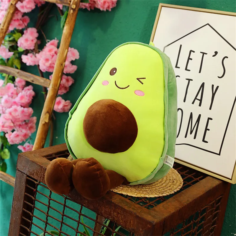 30 см каваи авокадо плюшевые игрушки для детей подарок мягкий пух хлопок мягкие декоративные подушки зеленые фрукты, авокадо плюшевые куклы