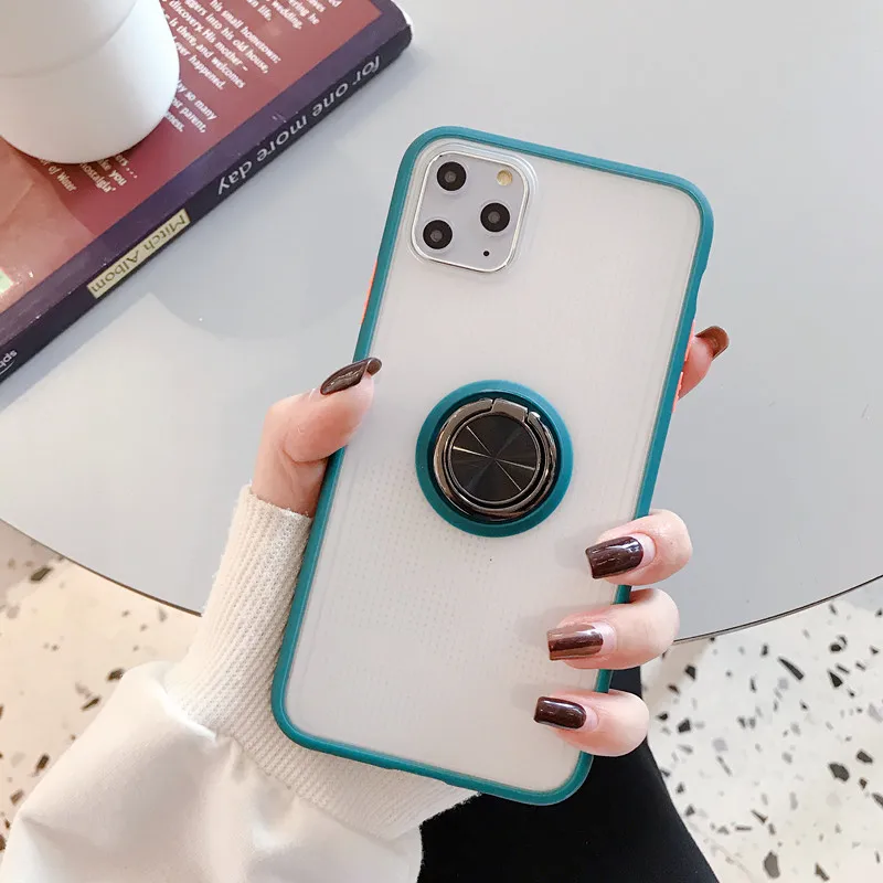 Новое крепление в виде кольца на палец защитный чехол для iPhone X 7 6 6s 8Plus XS 11pro сетчатый чехол с кольцом и пряжкой защитный чехол для телефона
