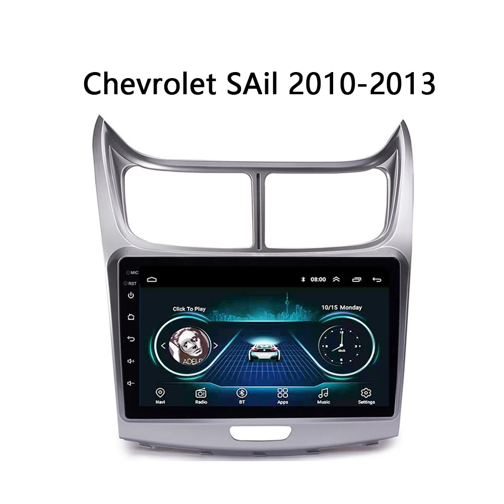 Автомобильный gps navi для Chevrolet SAil 2010-2013 мультимедийный плеер Радио стерео Поддержка FM iPhone Carplay SWC no 2 din Android 8,1 9"