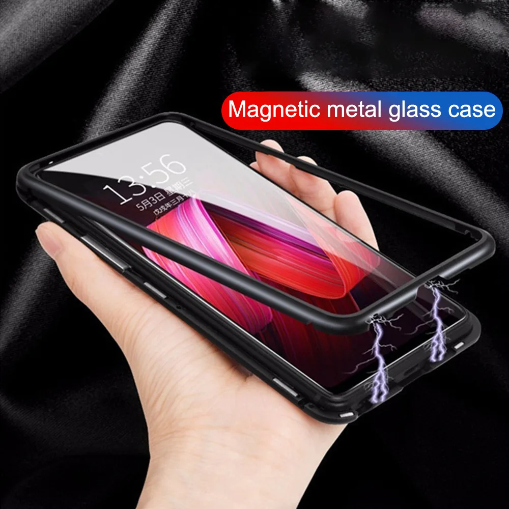 Магнитный металлический чехол для huawei P30 Pro P20 Lite Honor 10, задняя Магнитная крышка из закаленного стекла для huawei mate 20 10 Pro Lite 20X P30