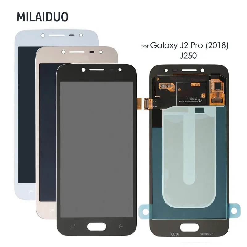 AMOLED/TFT lcd для samsung Galaxy J2 2018 Pro J250 J250F J250H J250M дисплей кодирующий преобразователь