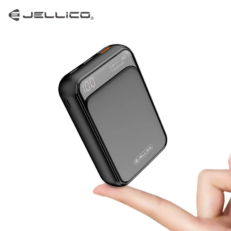Jellico мини внешний аккумулятор 10000 мА/ч быстрая зарядка QC3.0 портативный usb type C PD