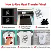 30cmx50cm Multi-Color PVC Heat Transfer Vinyl Film Heat Press Machine T-shirt Iron On HTV Printing Sheet DIY Clothing Film ► Photo 3/6