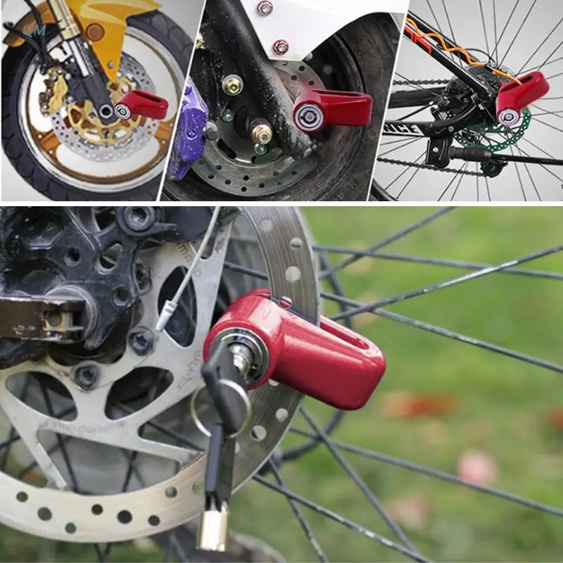 Anti-theft Security Lock Rotor Brake Disc for Motorcycle Scooter Mountain Road Steel Bike Brake Disc Wheel Lock