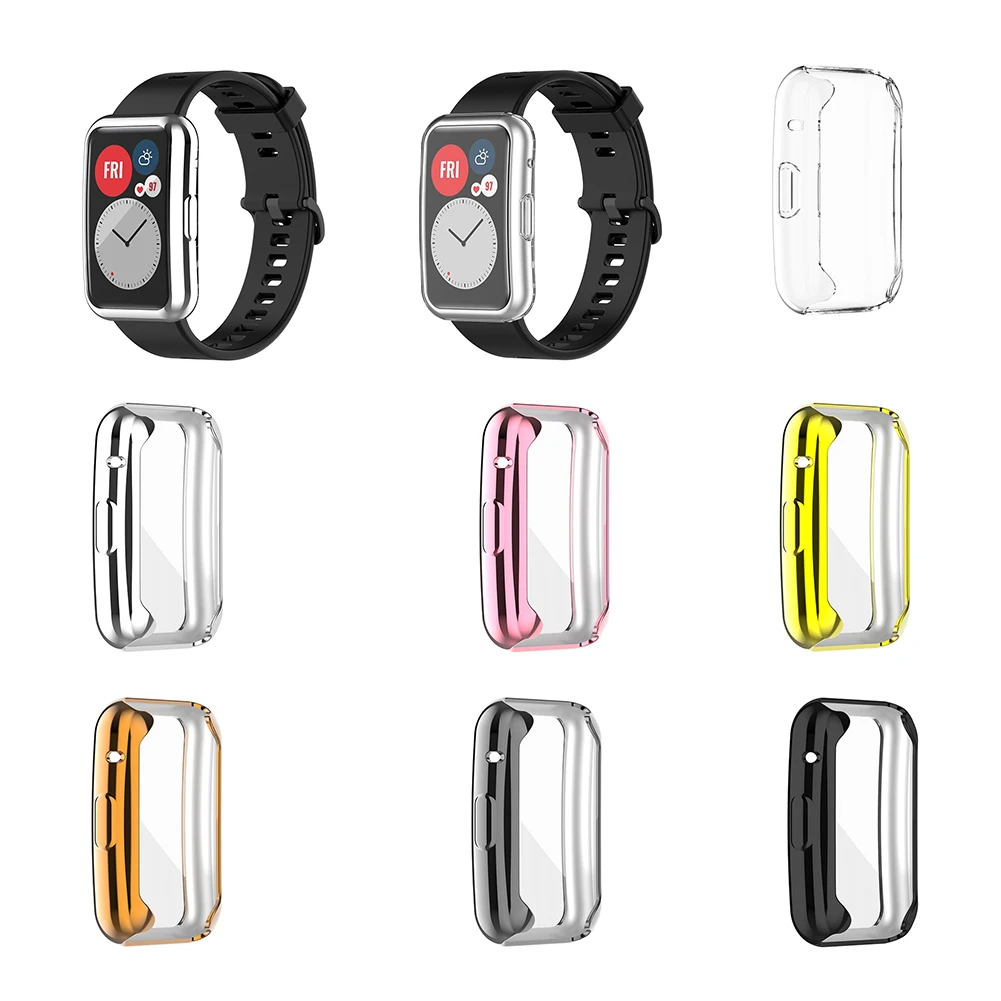 Funda protectora de pantalla Flexible para Huawei Watch, Protector de parachoques de TPU, antiarañazos, ligera, cubierta completa, 2020