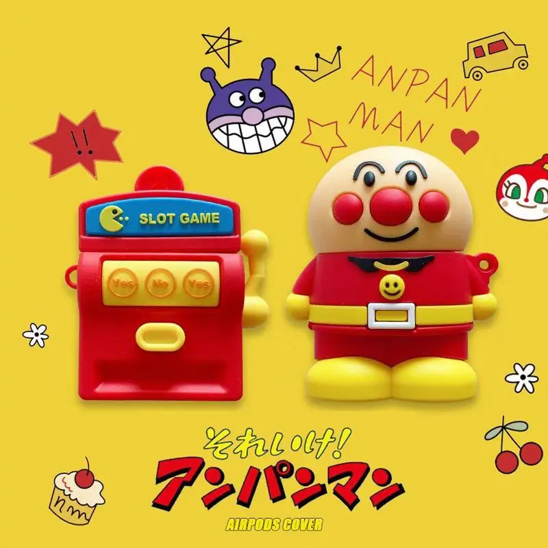 Японский аниме Anpanman кулон Baikinman Dokin-chan брелок для наушников чехол гарнитуры Apple