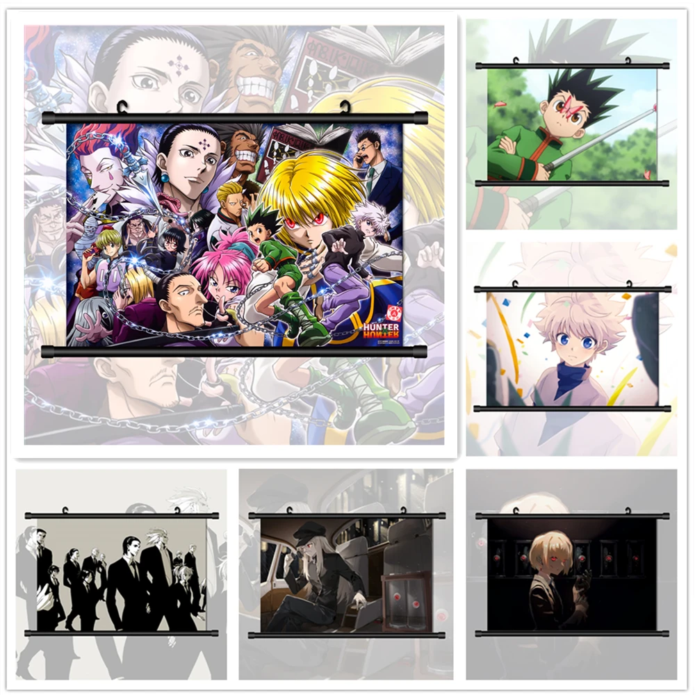 Настенный постер Hunter x Kurapika Gon Freecss Killua Zoldyck Аниме Манга HD | Дом и сад