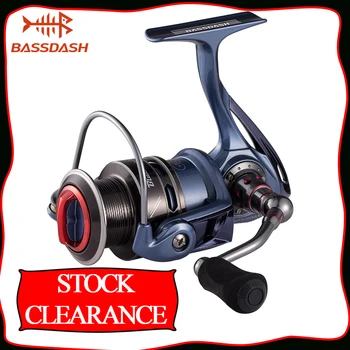 

Bassdash BlueMagic Spinning Fishing Reel, Aluminum Body & Carbon Rotor, with Carbon Fiber Drag & Corrosion Resistant Bearings