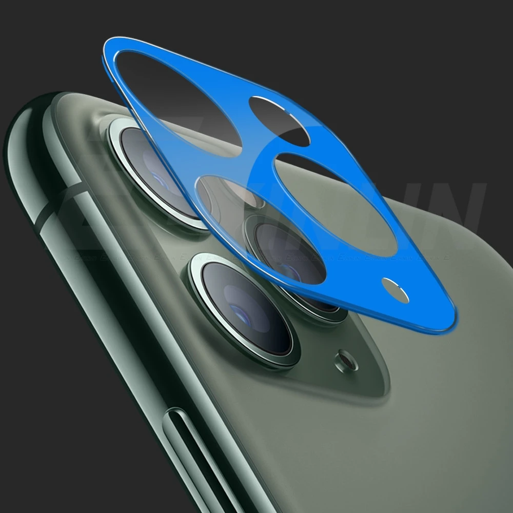Blue Полный набор, защитная крышка для объектива, для iPhone 11 Pro Max, задняя камера, защитная пленка, защита экрана, закаленное стекло - Цвет: Blue