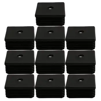 

Black Plastic Furniture Legs Plugs Blanking End Caps Insert Plugs for Square Pipe Tube 50mmx50mm M8 10PCS