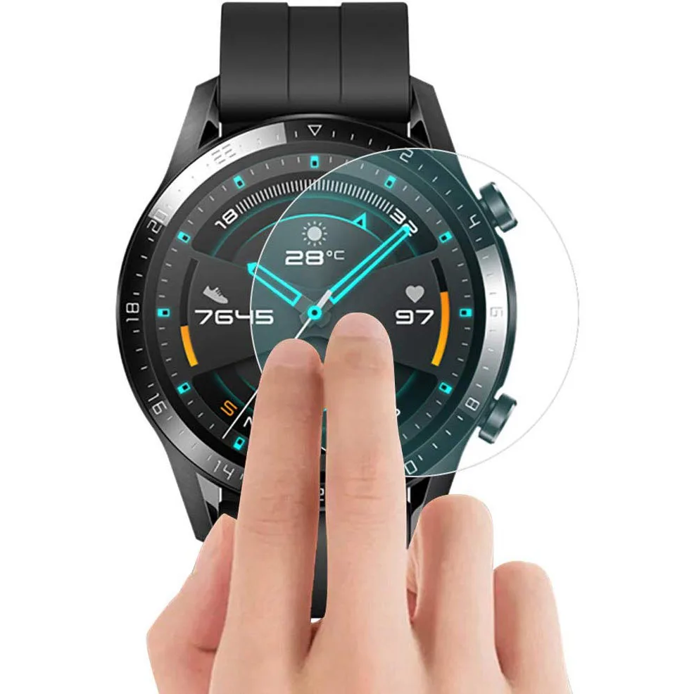 Плёнка из закалённого стекла для Huawel часы GT 2 46 мм smart Watch Защитная пленка защита
