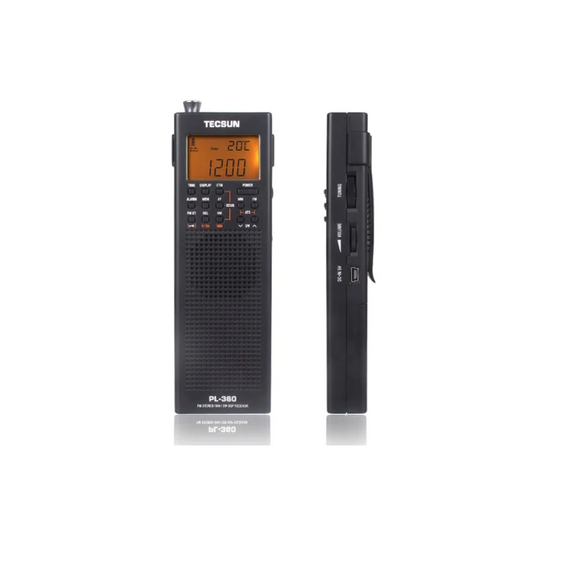 Tecsun PL 360 Полнодиапазонный FM/MW/LW/SW цифровая Демодуляция Карманный стерео ручной