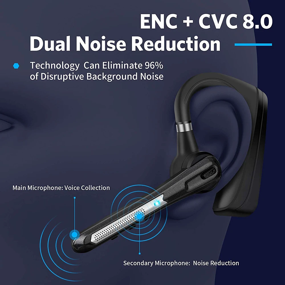 Auriculares Bluetooth ICOMTOFIT, auriculares inalámbricos con Bluetooth,  V4.1 manos libres con micrófono de cancelación de ruido