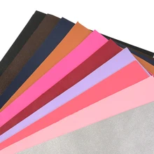 20*34cm Solid Color Double Side Synthetic Leather,DIY Handmade Materials For Making Crafts,1Yc6271