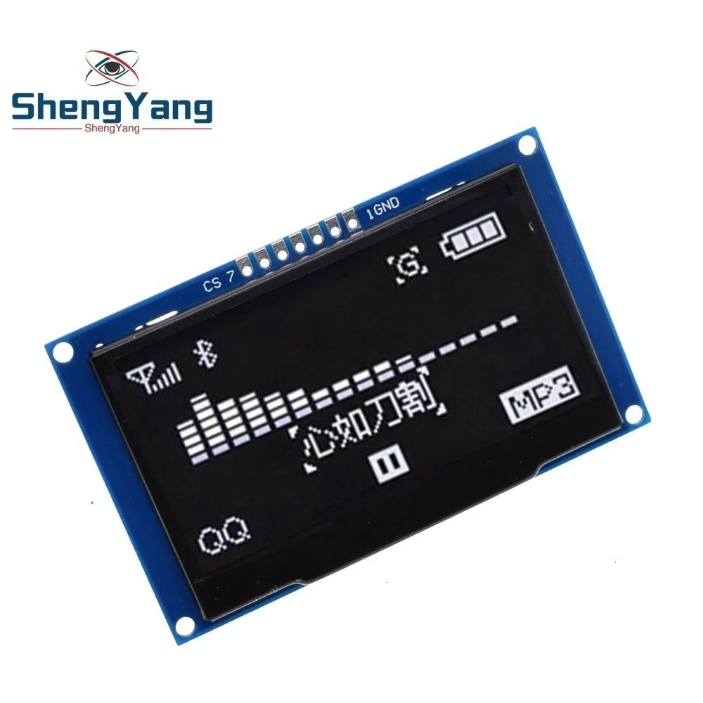 ShengYang белый 2,4" 2,42 дюймов ЖК-экран 128x64 OLED дисплей модуль IIC IEC SPI серийный для C51 STM32 SPD0301