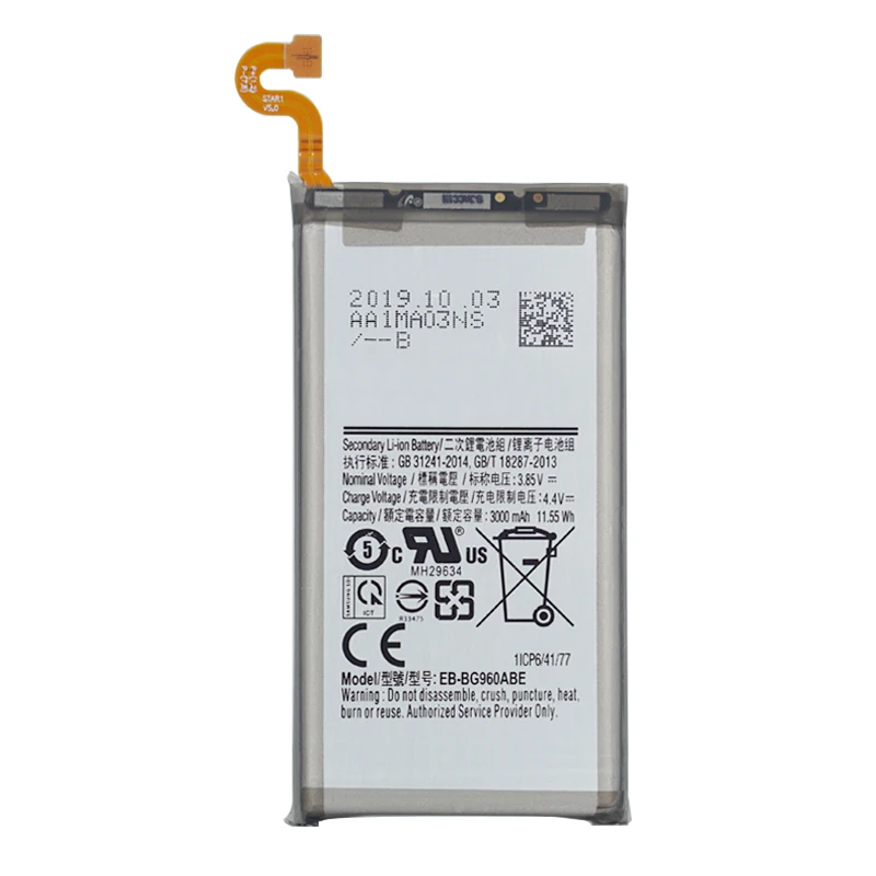

Original Battery EB-BG960ABE For Samsung Galaxy S9 SM-G960 SM-G960F SM-G960U SM-G960W G960F/DS G9600 3000mAh +Tools