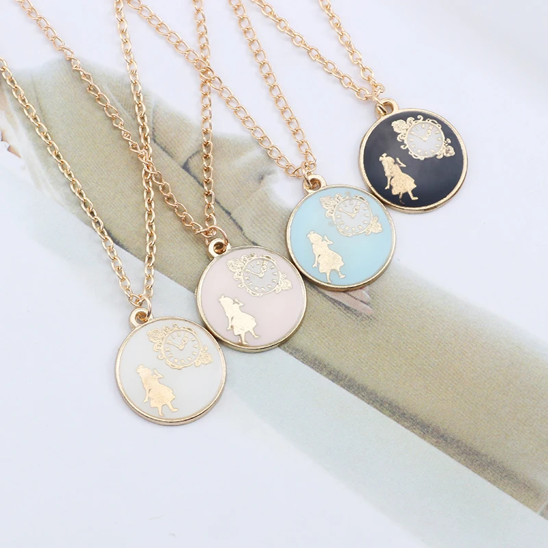 Alice-in-Wonderland-Jewelry-Fashion-Girl-Alice-Clock-Necklaces-Pendants-Enamel-Colorful-Women-Choker-Necklace-Collares (3)