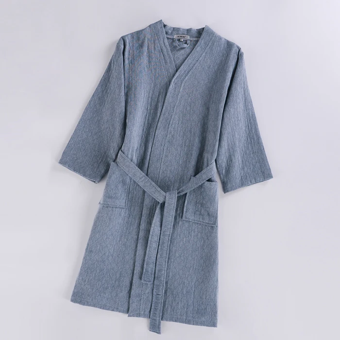 Новейшая летняя ночная рубашка из хлопка, Сексуальный банный халат, женская одежда для сна, двухслойные марлевые пижамы, женский домашний банный Халат