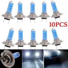 

10pcs H7 12V 55W Xenon Halogen Car Headlights 6000K White Super Bright Fog Lights Lamp Halogen Car Headlights Bulb