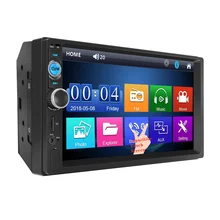 Rádio do carro universal multimídia player de vídeo mp5 mirrorlink mini cartão gps rádio do carro bluetooth rádio usb 7010 fm rádio