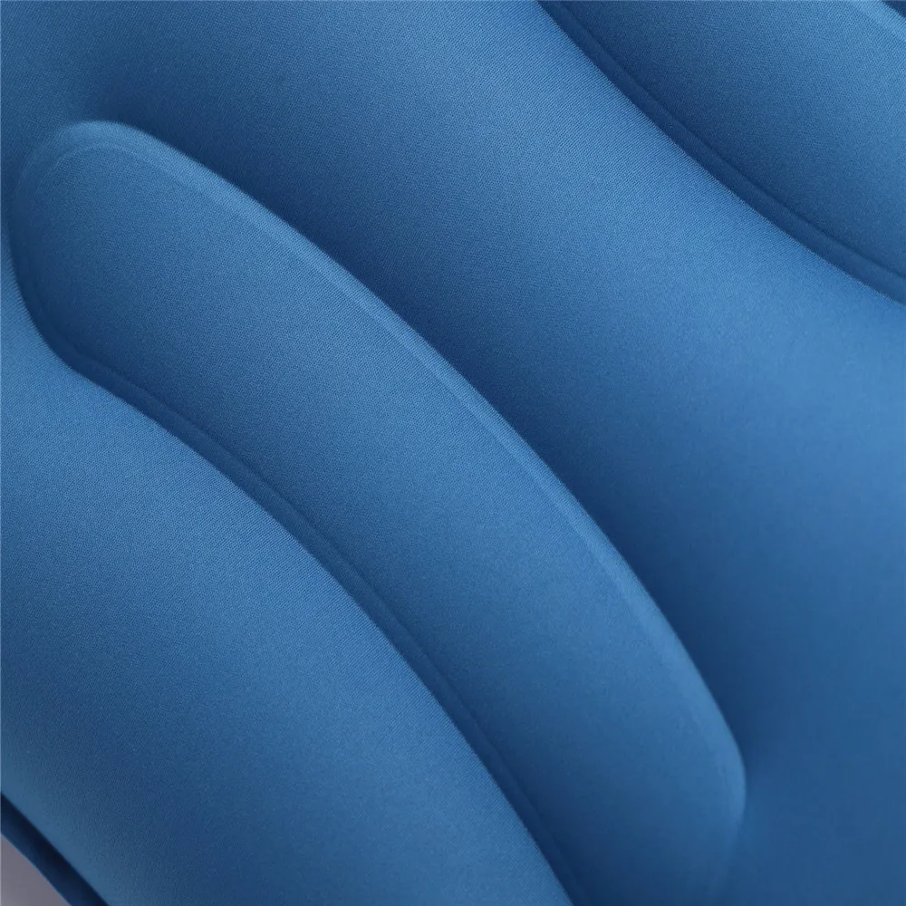 Portable Pillow Travel Air Cushion Inflatable Double Sided Flocking Cushion Camp Beach Car Plane Hotel Head Rest Bed Sleep