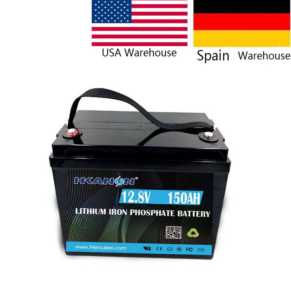 No Tax To EU 12 Volt 1Kwh Deep Cycle Lifepo4 12V 150Ah Lithium Iron Phosphate Battery RV Solar Power System Yacht Golf Carts | Спорт и