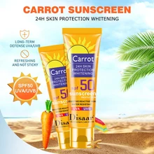 SPF50+ солнцезащитный крем увлажняющий морковный солнцезащитный крем увлажняющий натуральный анти-УФ солнцезащитный крем для уход за кожей лица и тела
