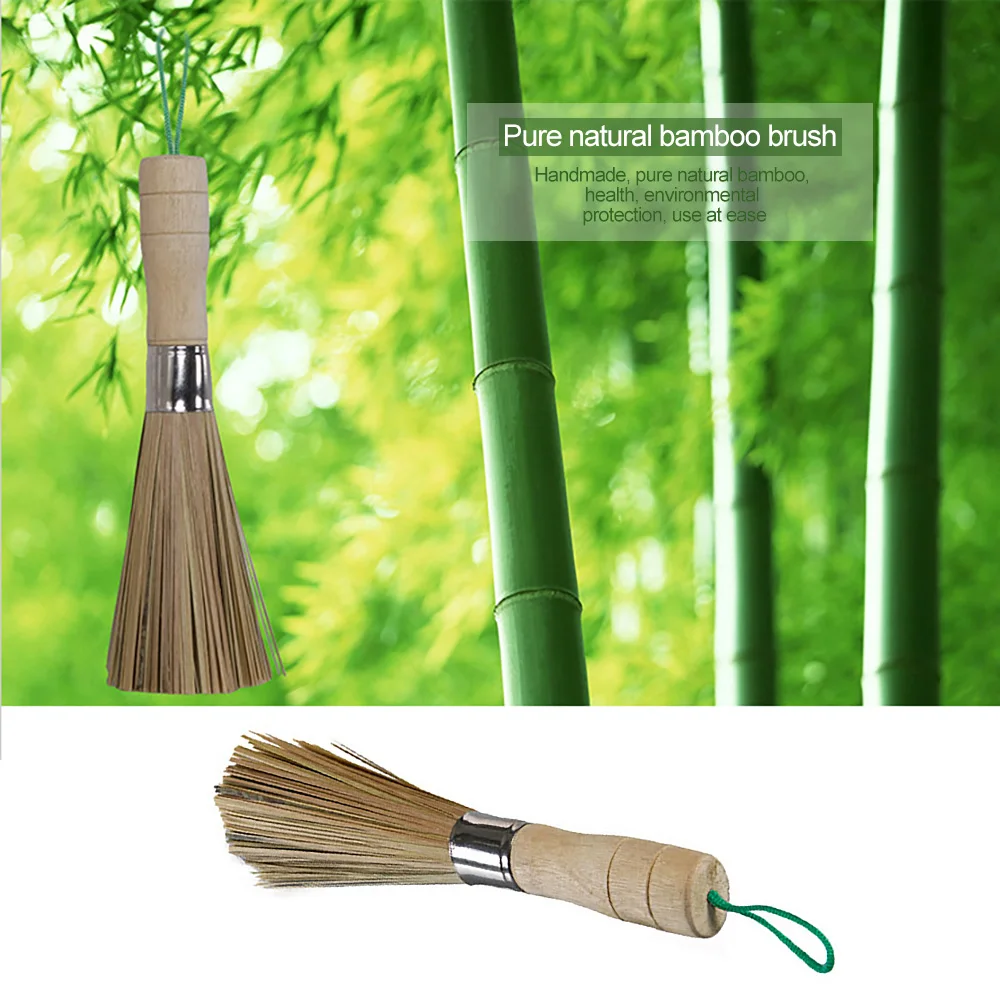 

Kitchen Bamboo Brush Non-Stick Oil Brush Wash Dishes In Addition Wooden Handle Pan Brush Pot Clean Tools Kitchen Gadget Set