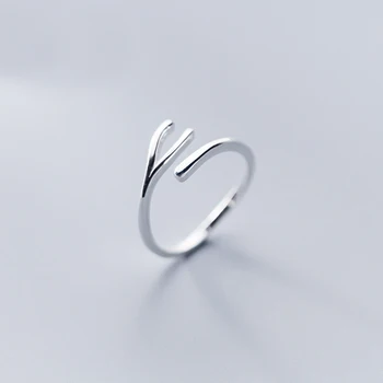 

MloveAcc Authentic 925 Sterling Silver Open Finger Rings for Women Adjustable Free Size Ring 2019 New
