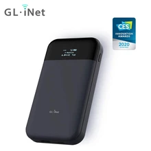 Gl. inet mudi (GL-E750) 4g mini roteador de viagem 750mbps 128gb max microsd com openwrt 7000mah batary portátil 4g lte roteador