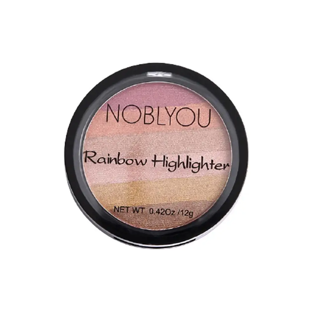 

6 Colors Highlight Rainbow Eyeshadow Palette High Gloss Blush Powder Box Palette Lazy Eye Pearl Women Makeup Shadow Beauty G6G1