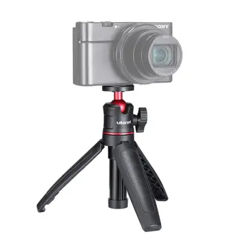 

Ulanzi MT-08 Mini Portable and Adjustable Desktop Tripod for DSLR SLR Cellphone Ballhead Stand for Vlog Live Outdoor Travel